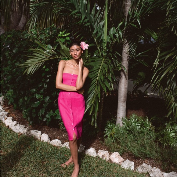 Reformation Prescott Linen Dress - Picture 2 of 6